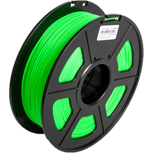PLA Noctilucent Green Filament 1.75mm 1kg Supply Spool for 3D Printer