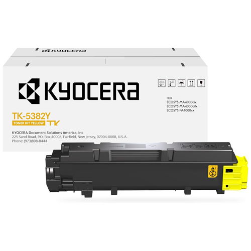 Kyocera TK-5382Y Original Yellow Toner Cartridge - MA4000cix PA4000cx