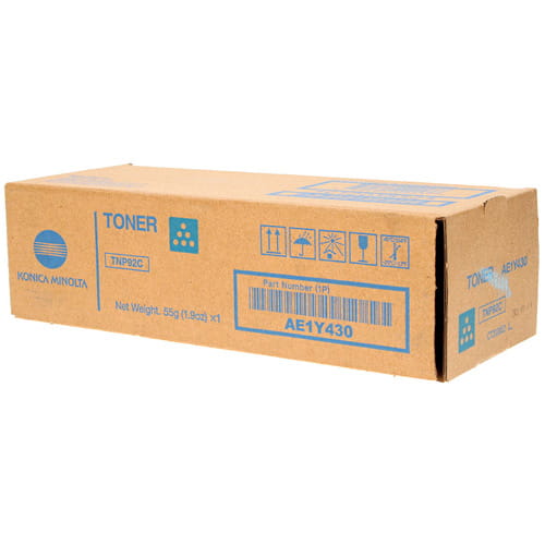 Konica Minolta TNP-92C AE1Y430 Cyan Original Toner Bizhub C3120i