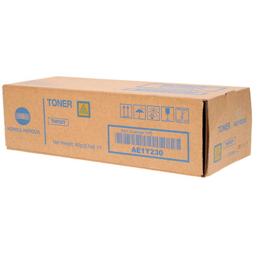 Konica Minolta TNP-92Y AE1Y230 Yellow Original Toner Bizhub C3120i