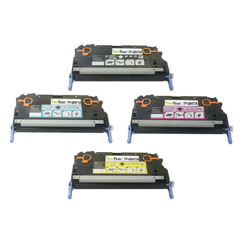 HP Q6470A/Q7581/82/83 Black & Color Toner Set for LaserJet 3800 CP3505