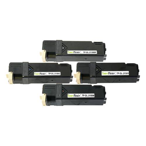Dell Black & Color High Yield Compatible Toner Combo Set for 2150 2155