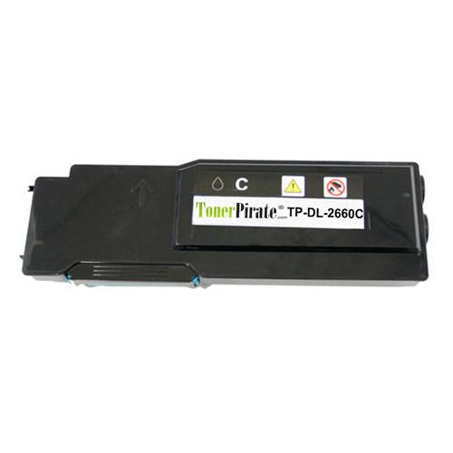 Dell 593-BBBT Compatible High Yield C2660 Cyan Toner Cartridge