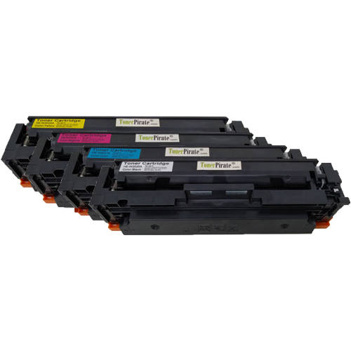 HP 414A Compatible Black & Color Toner Cartridge Set for M454 w/ Chip
