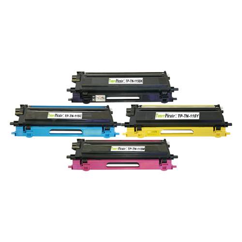 Brother TN-115 Black & Color Hi-Yield Toner Cartridge Combo Set