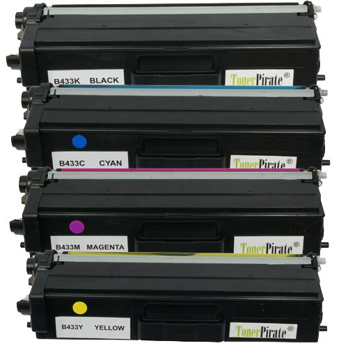 Brother TN-433 High Yield Black & Color Compatible Toner Combo Set