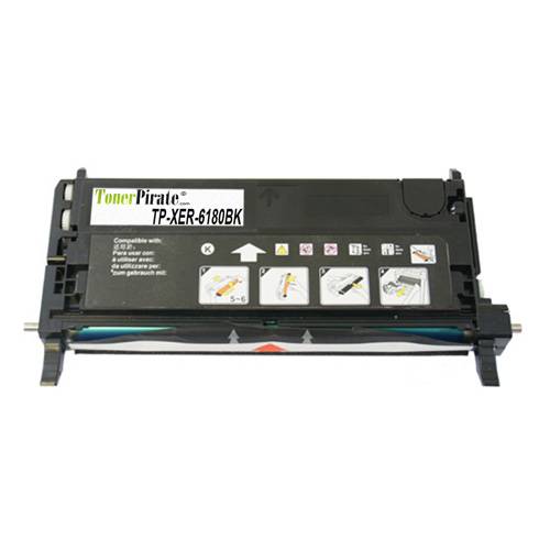 Xerox 113R00726 High Yield Black Compatible Toner for Phaser 6180