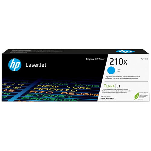 HP W2101X 210X Cyan Original Toner Cartridge for LaserJet 4201 4301
