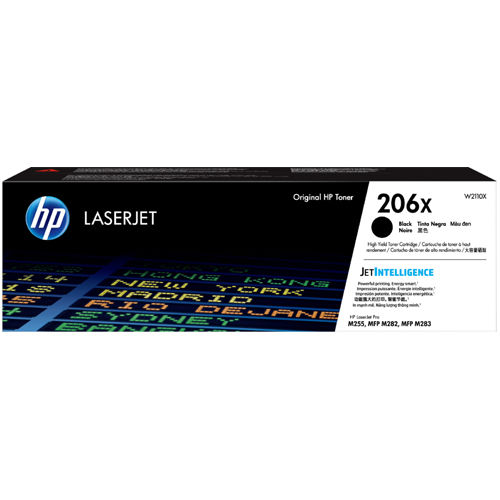 HP W2110X 206X High Yield Black Original Toner Cartridge for M255 M283