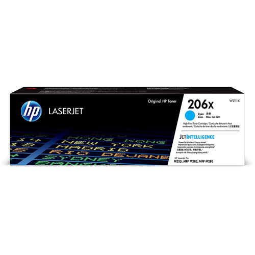 HP W2111X 206X High Yield Cyan Original Toner Cartridge for M255 M283