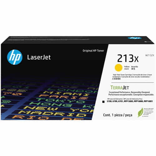 HP W2132X 213X Yellow Original High Yield Toner Cartridge