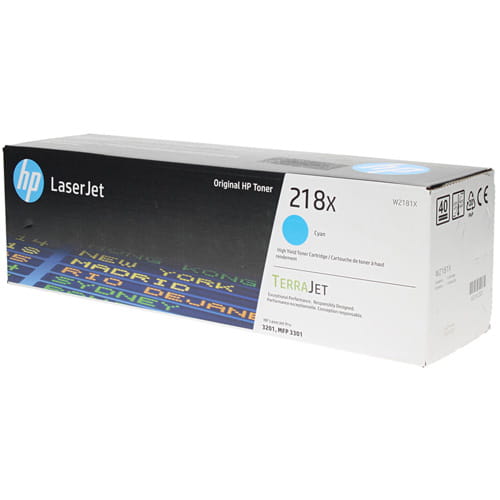 HP W2181X 218X Cyan Original Toner Cartridge for 3201dw 3301fdw