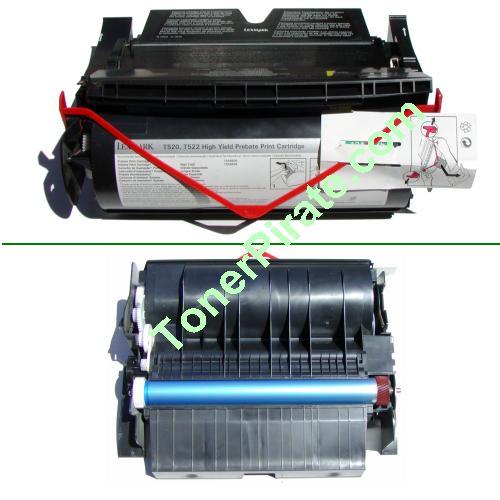 Lexmark 12A6835 High Yield Toner Cartridge Optra T520 T522 X520 X522