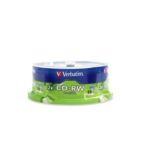 Verbatim 95155 12X 80Min 700MB CD-RW 25PK Spindle