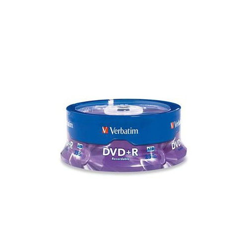 Verbatim 95033 16X 4.7GB DVD+R 25PK Spindle