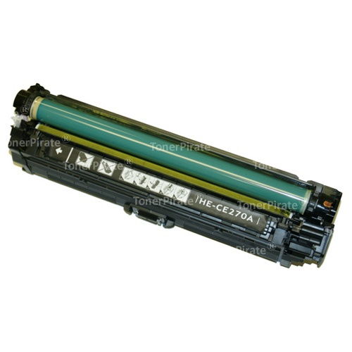 HP CE270A Compatible Black Laser Toner Cartridge for Color Laserjet Pro CP5525 Printer