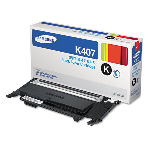 Samsung CLT-K407S Original Black Toner Cartridge CLP-320N CLP-325W CLX-3185FW