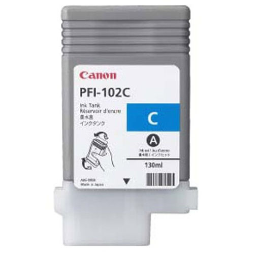 Canon PFI-102C Original Cyan Ink Cartridge imagePROGRAF iPF500 iPF600 iPF700