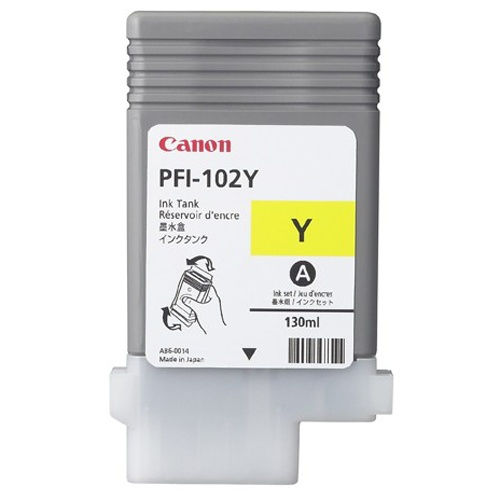 Canon PFI-102Y Original Yellow Ink Cartridge imagePROGRAF iPF500 iPF600 iPF700