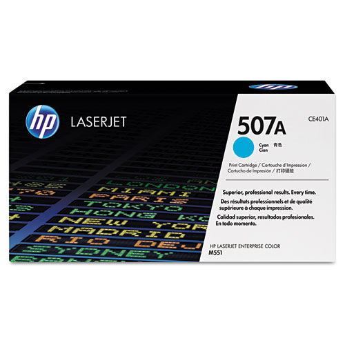 HP CE401A 507A Original Cyan Toner Cartridge for LaserJet M551