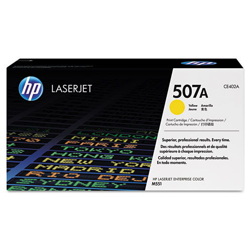 HP CE402A 507A Original Yellow Toner Cartridge for LaserJet M551