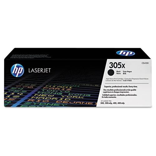 HP CE410X 305X Black High Yield Original Toner LaserJet 300 400