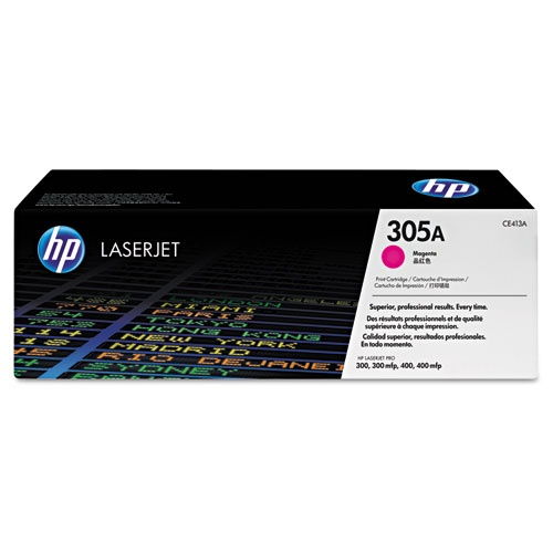 HP CE413A 305A Magenta Original Toner Cartridge LaserJet 300 400