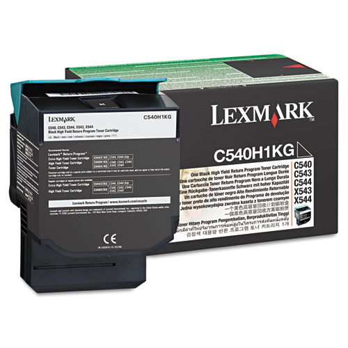Lexmark C540H1KG Original High Yield Black Toner Cartridge C540 C543 C546 Color
