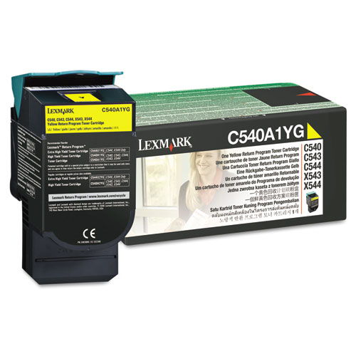 Lexmark C540A1YG Original Yellow Toner Cartridge C540 C543 C546 X543 X546 Color