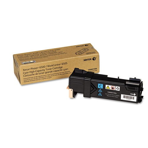 Xerox 106R01594 Original High Yield Cyan Toner Cartridge for Phaser 6500 WC 6505