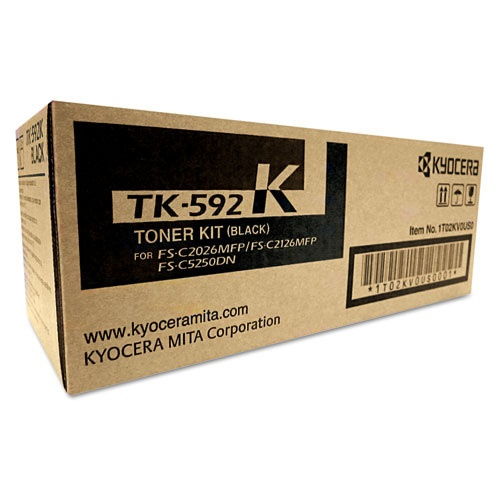 Kyocera Mita TK-592K Original Black Toner Cartridge FS-C2026 C2126 C2526 C2626