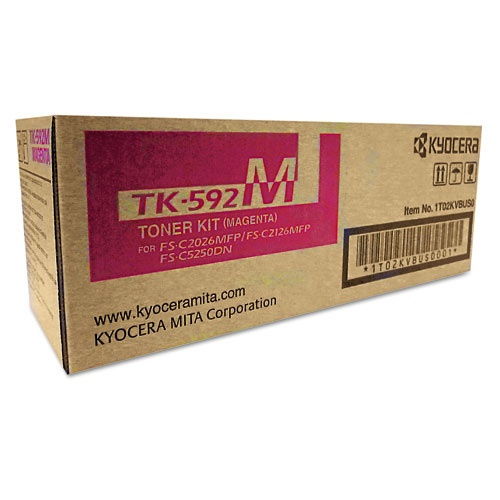 Kyocera Mita TK-592M Original Magenta Toner Cartridge FS-C2026 C2126 C2526