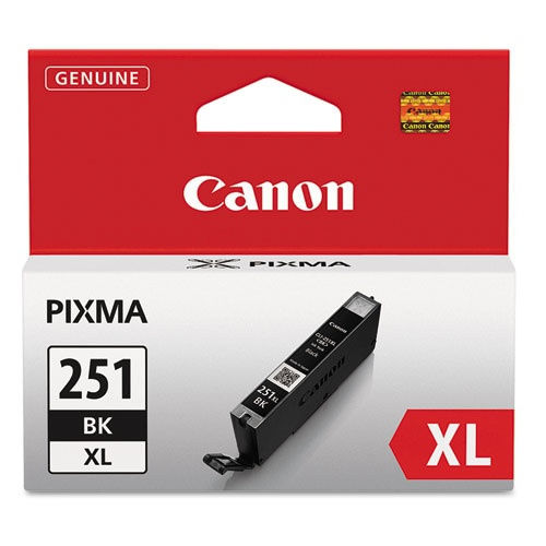 Canon CLI-251XL High Yield Black Original Ink Cartridge for Pixma MG5420 MG6320 MX722