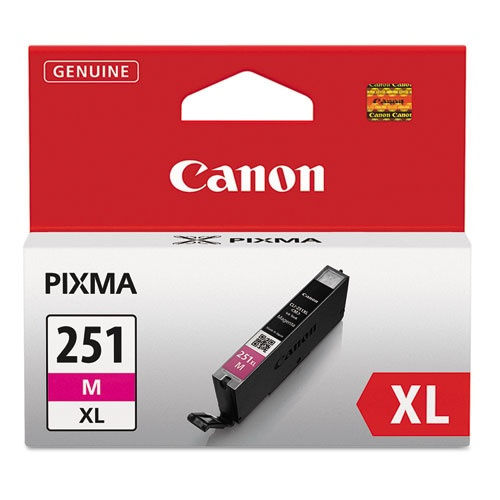 Canon CLI-251XL High Yield Magenta Original Ink Cartridge Pixma MG5420 MG6320 MX722