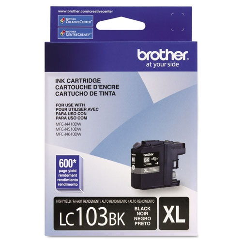 Brother LC103BK Original Black Ink Cartridge for MFC-J285DW J4310DW J4410DW