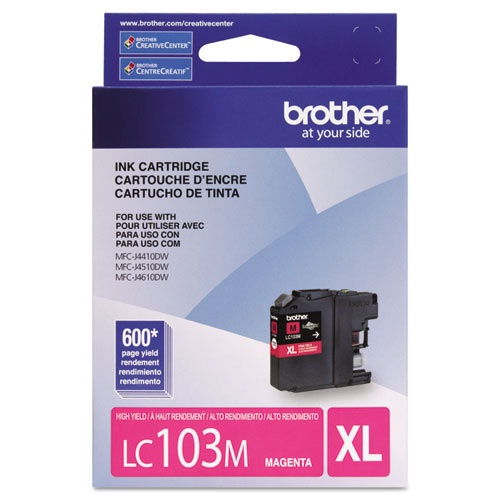Brother LC103M Original Magenta Ink Cartridge for MFC-J285DW J4310DW J4410DW
