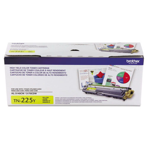 Brother TN-225 Yellow Original Toner Cartridge HL-3140CW 3170CDW