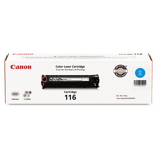Canon 116 Original Cyan Toner Cartridge for ImageClass MF8050