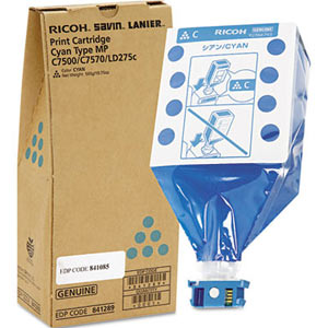 Ricoh 841289 Original Cyan Toner Cartridge for Aficio MPC6000SP MPC7500SP 