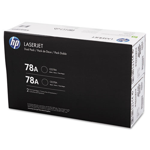 HP CE278D / 78A Original Dual Pack Black Toner for LaserJet P1606