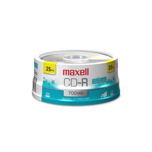 Maxell 648445 48X 80Min 700MB CD-R 25PK Spindle