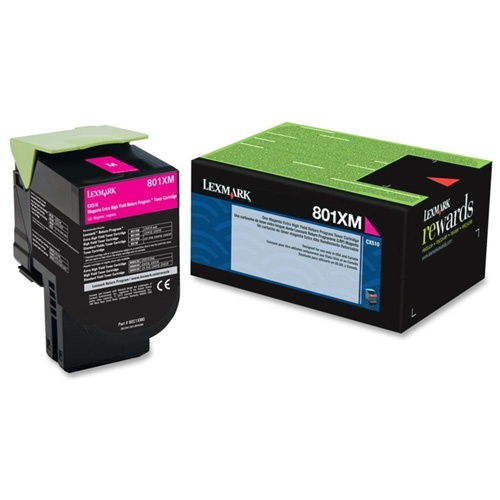 Lexmark 80C1XM0 / 801XM Original Extra High Yield Magenta Toner Cartridge for CX510