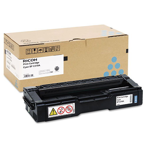 Ricoh 406345 Original Cyan Toner Cartridge for Aficio SPC231N SPC320DN