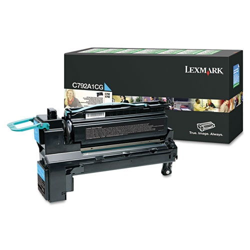 Lexmark C792A1CG Original Cyan Toner Cartridge for C792E X792DE