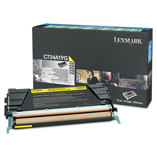 Lexmark X746A1YG Original Yellow Toner Cartridge for X746DE X748DE X748DTE