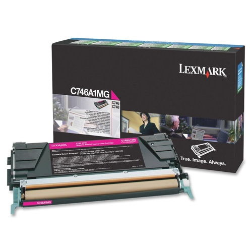 Lexmark C746A1MG Original Magenta Toner Cartridge for C746DN C748DE