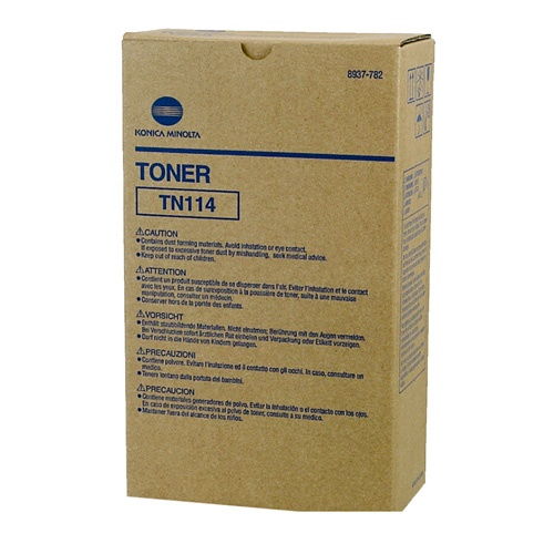 Konica Minolta TN-114 8937-782 Original Black Toner (Box of 2)