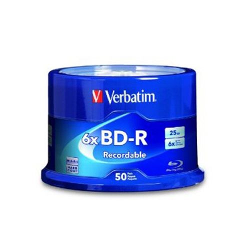 Verbatim 98397 BD-R 25GB 6X Branded 50pk Spindle