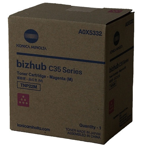 Konica Minolta A0X5332 TNP22M Original Magenta Toner for C35 C35P