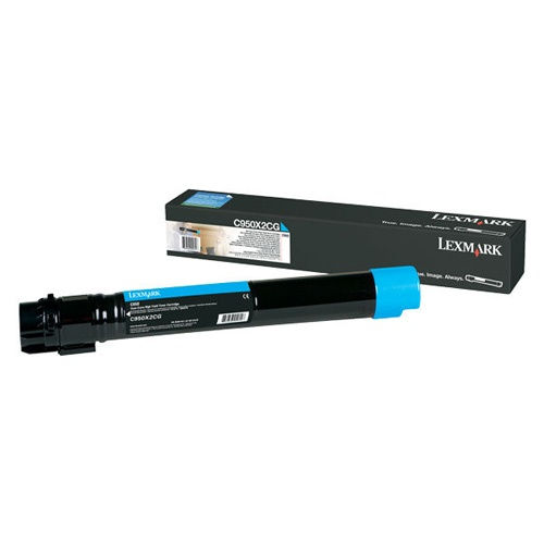 Lexmark C950X2CG Original Extra High Yield Cyan Toner Cartridge for C950de